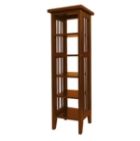 5-Shelf Media Storage Tower - Cherry