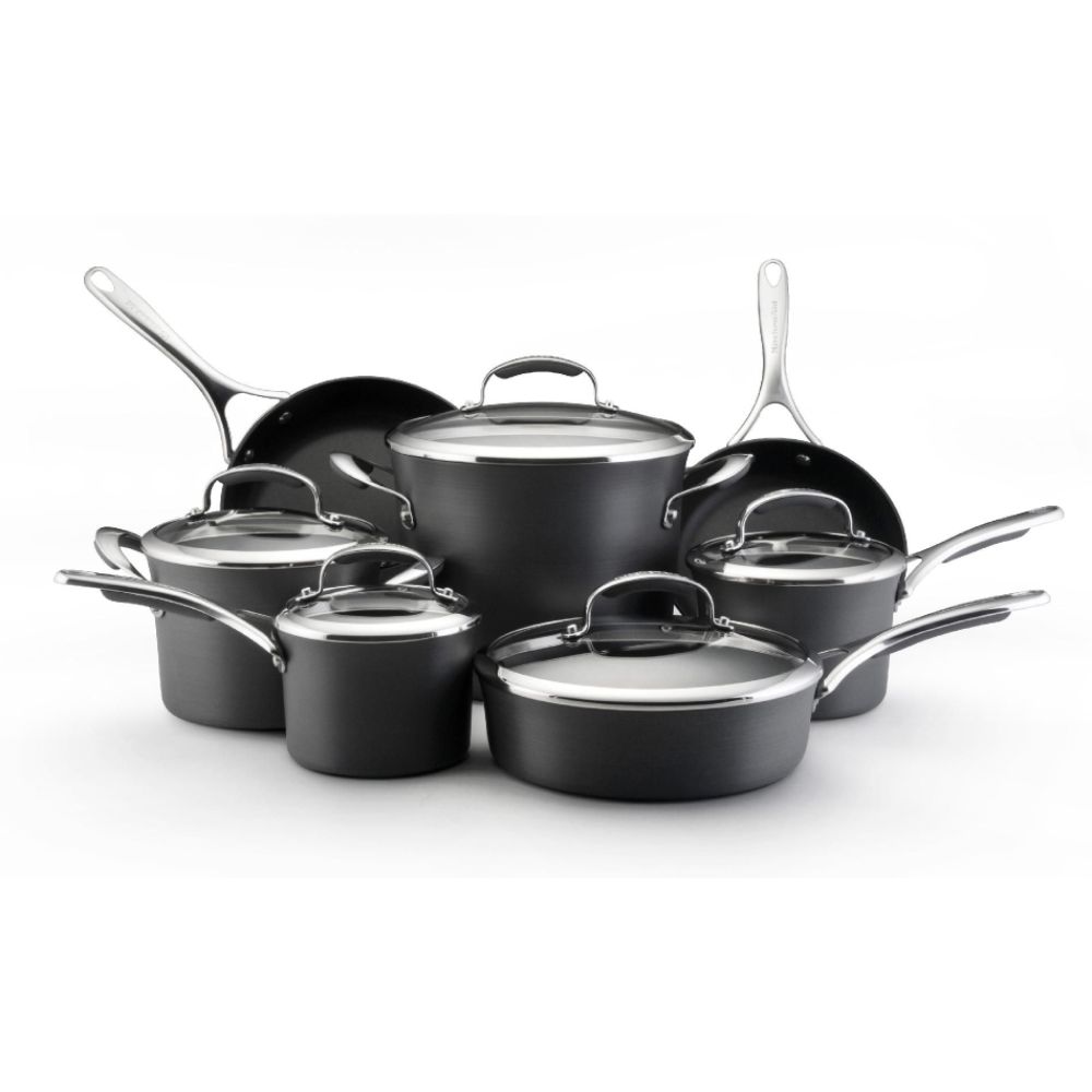 KitchenAid 12 pc Hard Anodized or Stainless Steel Cookware Set at Sears.com