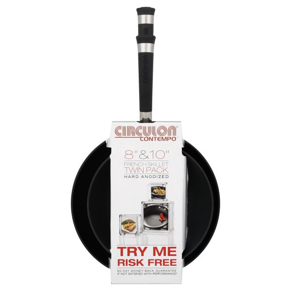 Circulon Contempo French Skillet, Twin Pack, 8 Inch & 10 Inch, 1 set at Sears.com