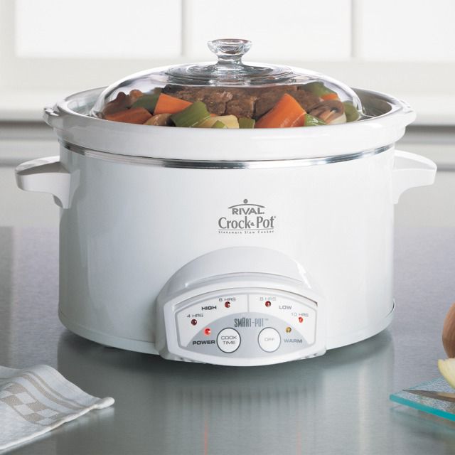 Rival 5 qt. Programmable Round Crock Pot