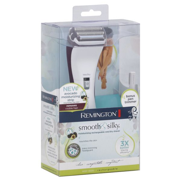 Remington&reg; Smooth & Silky Shaver, Moisturizing Rechargeable Wet/Dry, 1 shaver at Sears.com