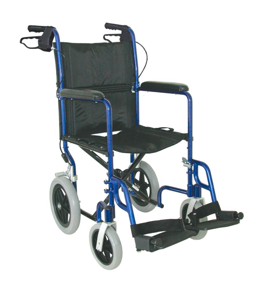 Aluminum Transport Chair W/ Mag Wheels