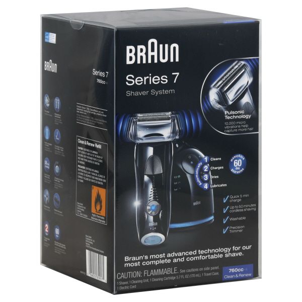 Braun Series 7 Shaver System, Active Lift, 1 shaver system