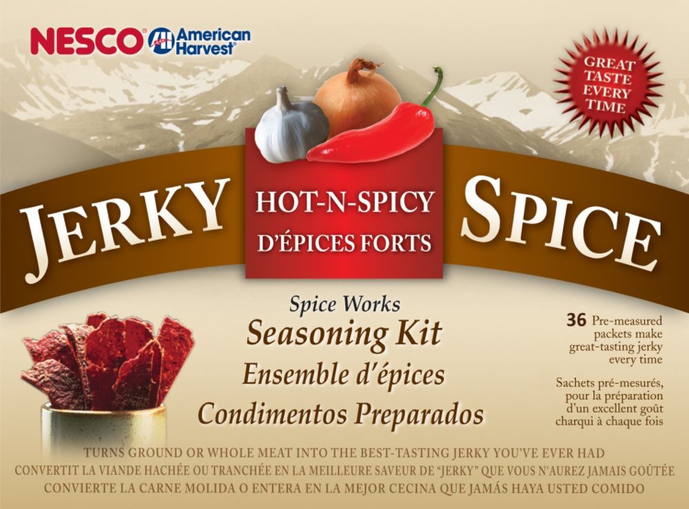Nesco American Harvest Jerky Spice Works - 36 pack, Hot & Spicy Flavor
