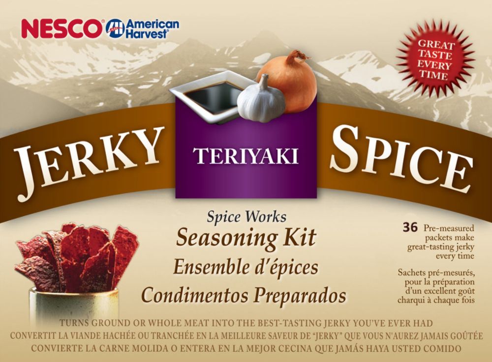Nesco American Harvest Jerky Spice Works - 36 pack, Teriyaki Flavor