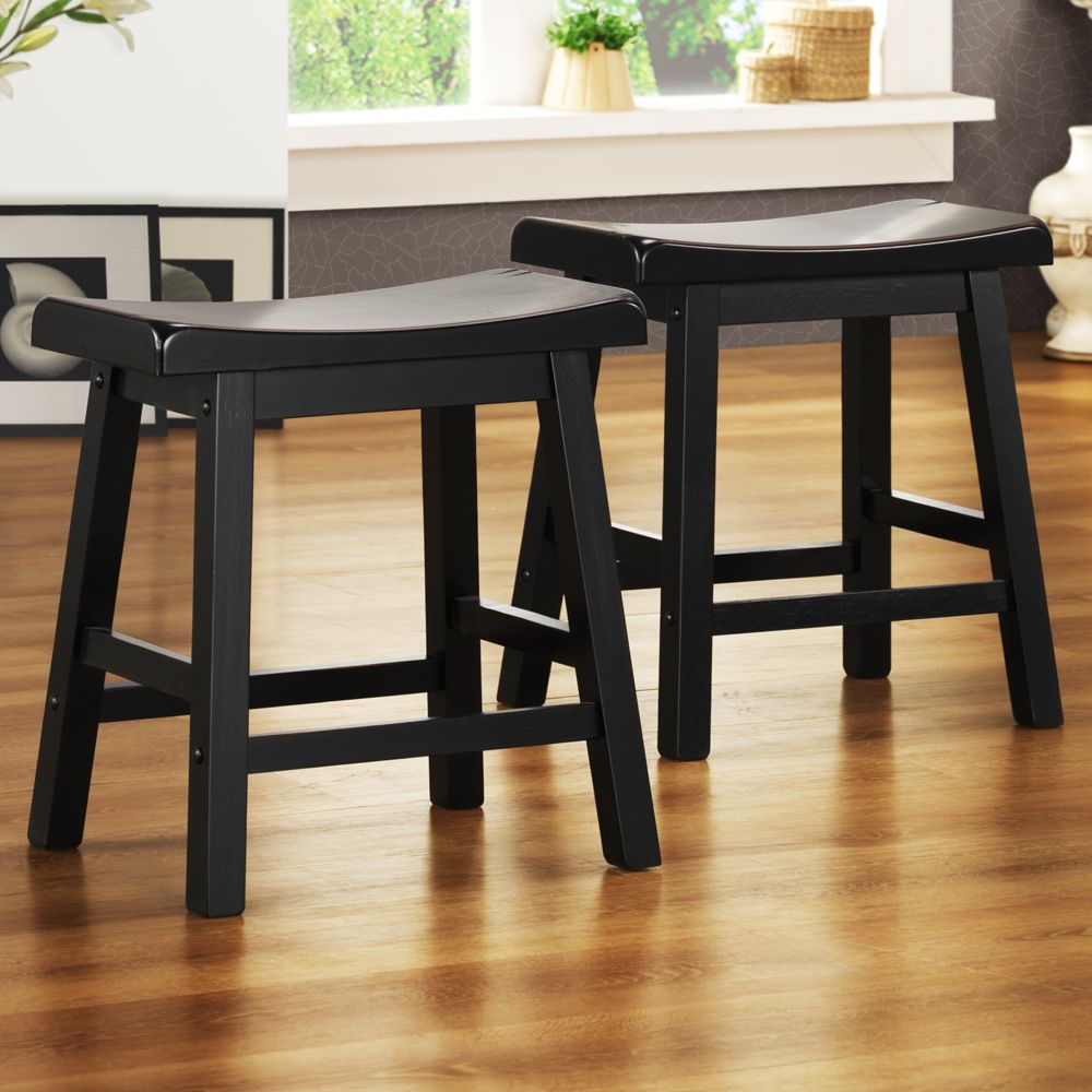 Oxford Creek Saddle Back 18 in. H Stool in