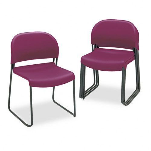 HON Gueststacker Chair, Burgundy/Black at Kmart.com