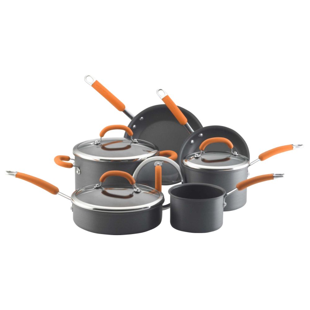 Rachael Ray 10 pc. Hard Anodized Aluminum Cookware Set