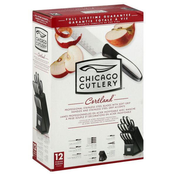 Chicago Cutlery Cortland 12 Piece Block Set, Professional Stainless Steel Blades, 1 set at Sears.com