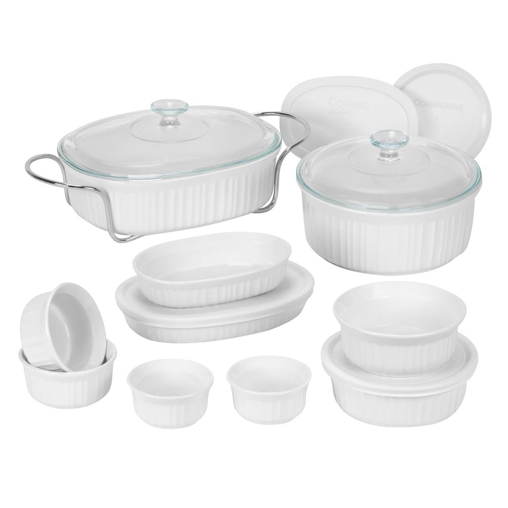 CorningWare French White 17 Piece Set