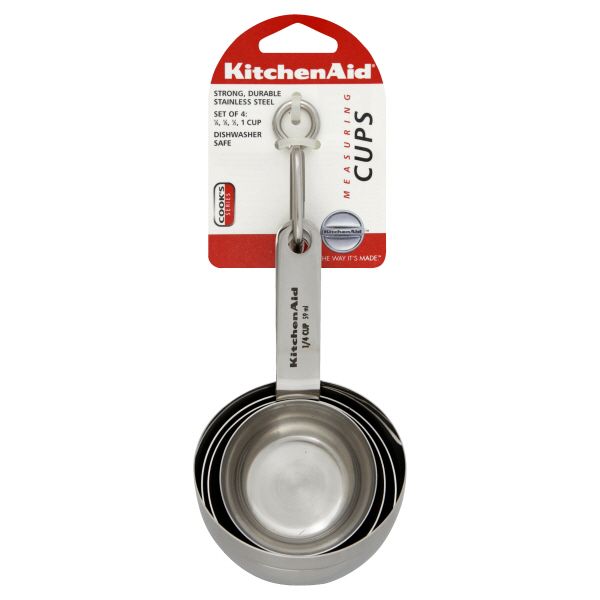 KitchenAid Cook's Series Measuring Cups, Stainless Steel, 1 set