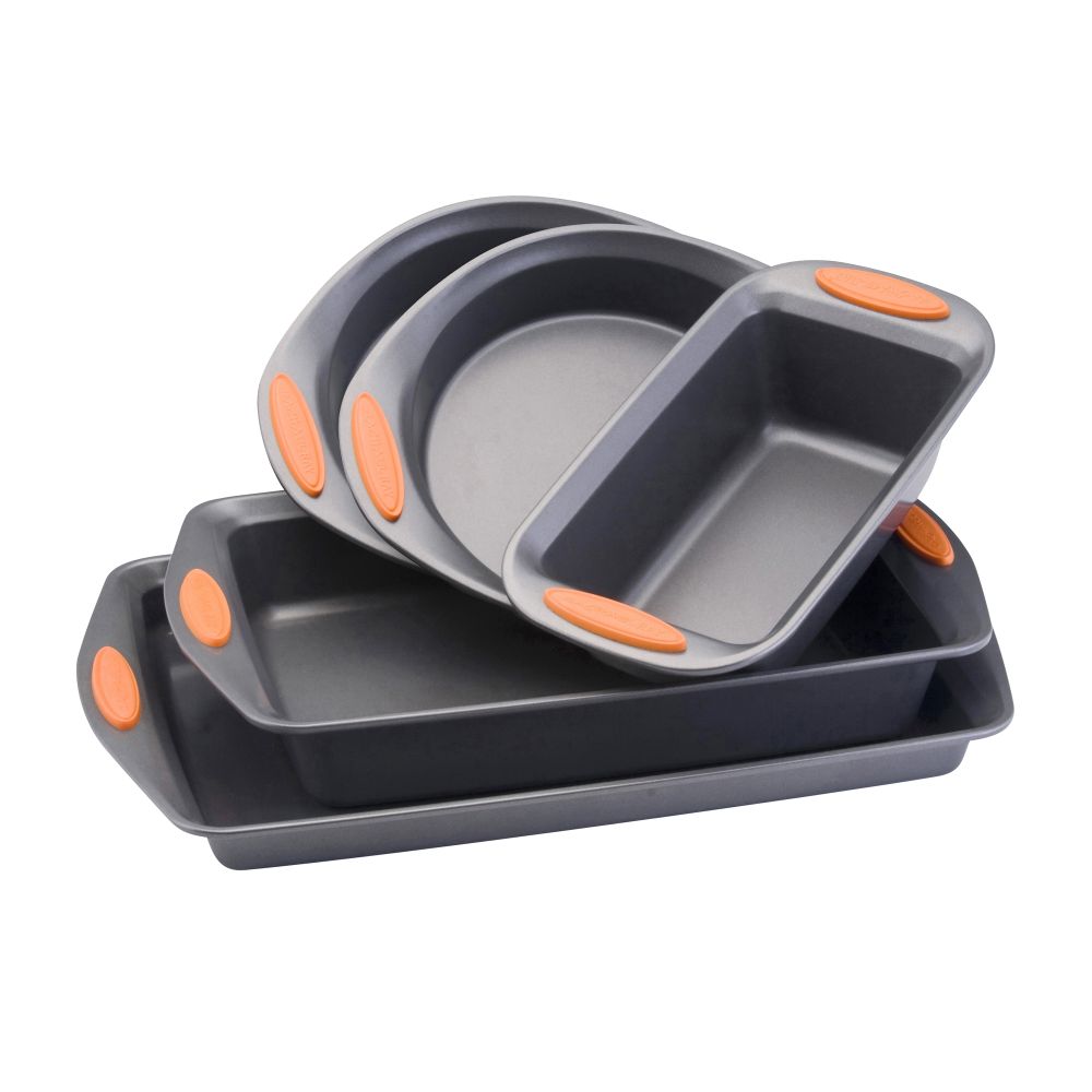 Rachael Ray 5pc set 10 x 15, cookie sheet, 9 x 13 cake pan, 9 x 5 at Sears.com