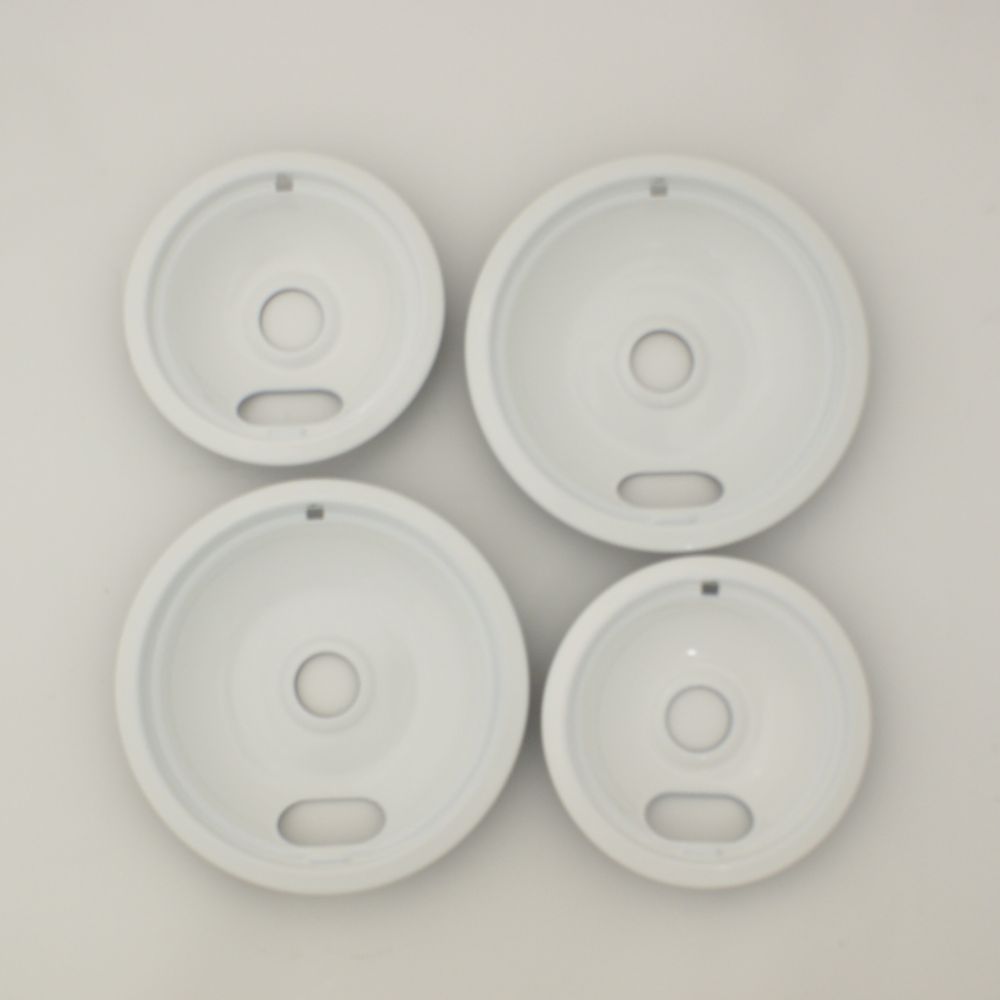 Range Kleen 2 large and 2 small white porcelain drip pans - 4 pack at Sears.com