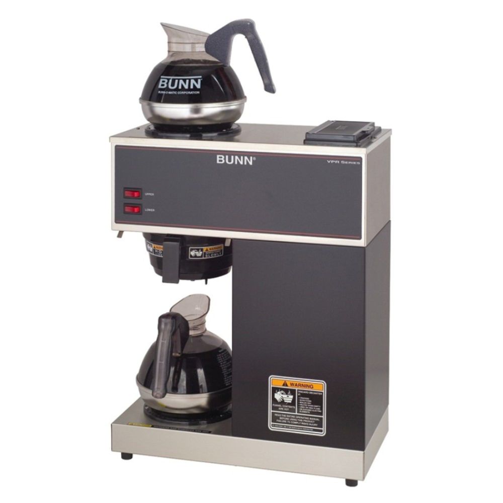 Bunn Vpr 12-Cup Pourover Commercial Coffee Brewer W/2 Warmers