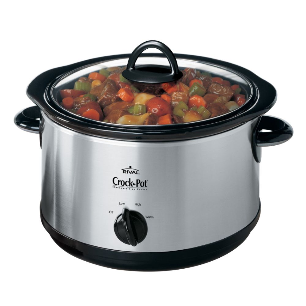 Crock Pot 5 qt. Chrome Slow Cooker w/Little Dipper