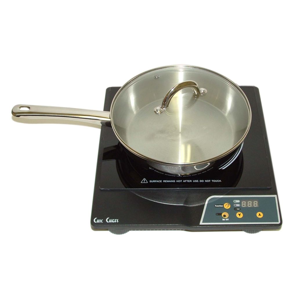 Chic Chefs 1600 Watt Induction Cooktop and Cookware Set