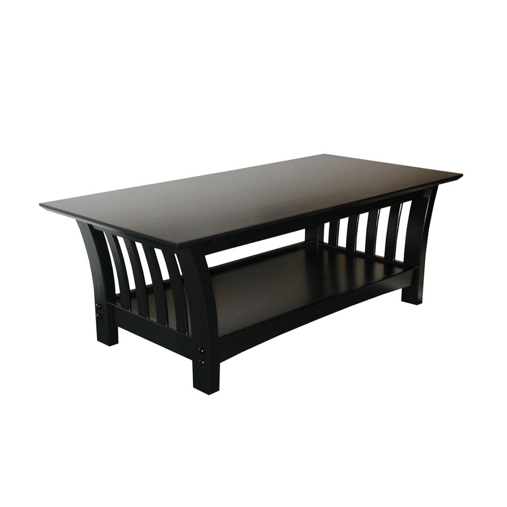 American Furniture Alliance Florenzia Coffee Table - Black Lacquer