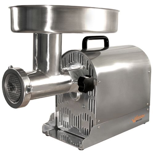 Prago 1 hp 22 lbs Pro Meat Grinder - Stainless Steel