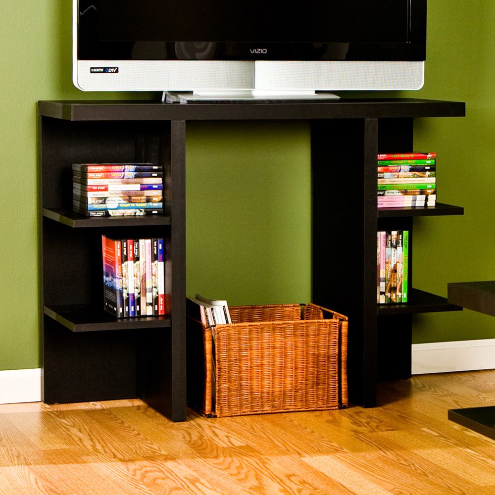 Southern Enterprises, Inc. 40"W x 14"D x 30"H Contemporary Living Room Sofa Table - Black