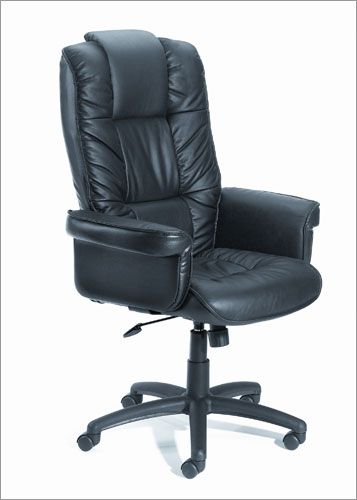 Boss Office Products High-Back Feather Soft Ergonomic Executive Office Chair with Adjustable Headrest