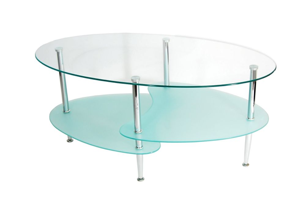 Walker Edison 38 in. Wave Oval Coffee Table at Kmart.com