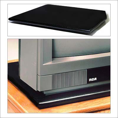 Wood Technology Wood Technology Swivel Stand for 25-27" Televisions - Black Satin Finish