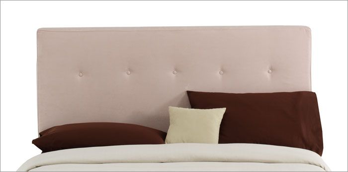 Skyline Furniture Five Button King Headboard - Oatmeal