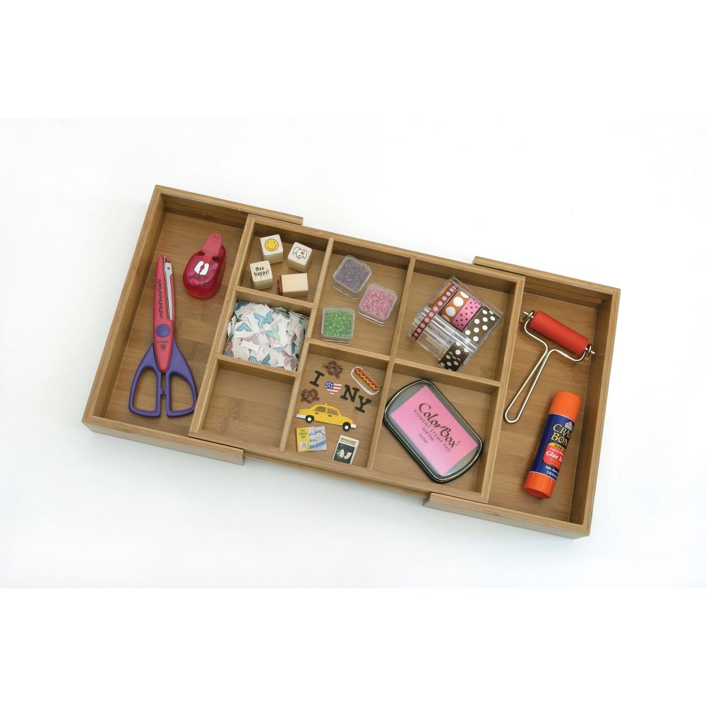 Lipper Wood 20-Inch Expandable Junk Drawer Organizer at Sears.com
