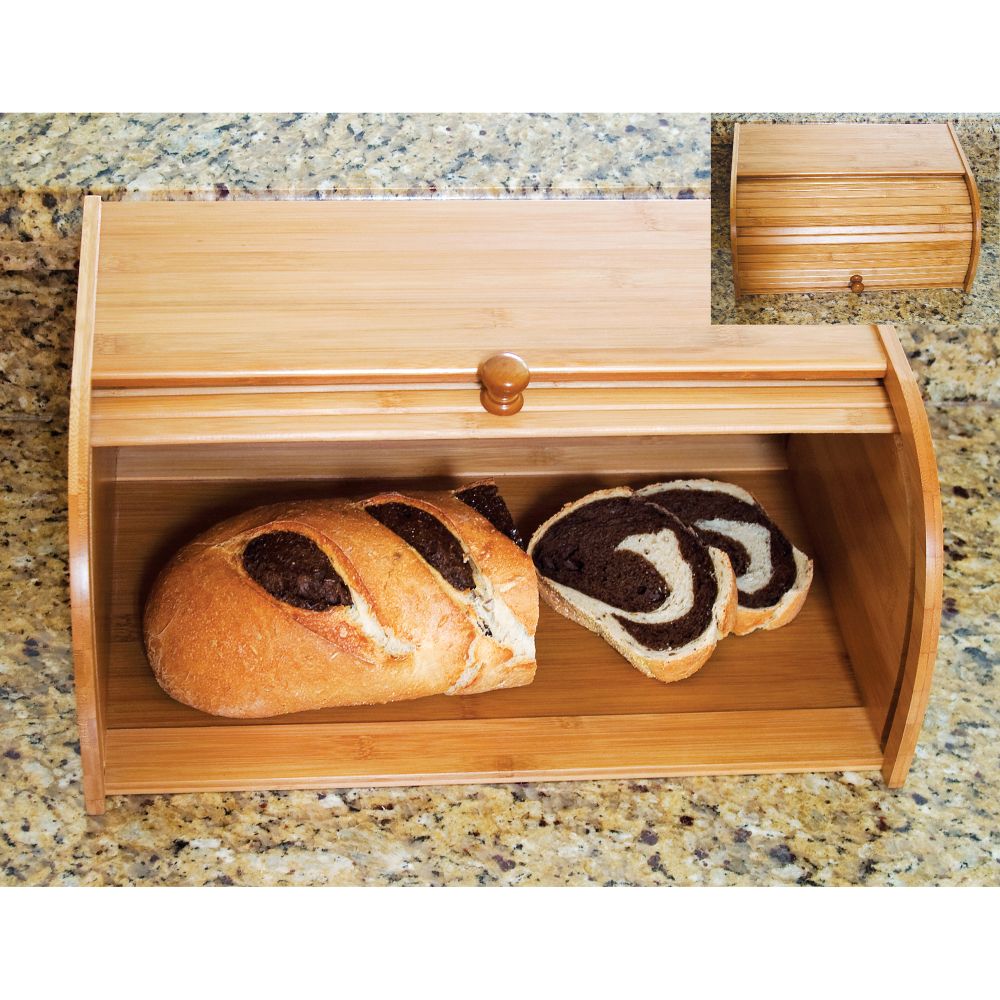 Lipper Wood Roll Top Bread Box