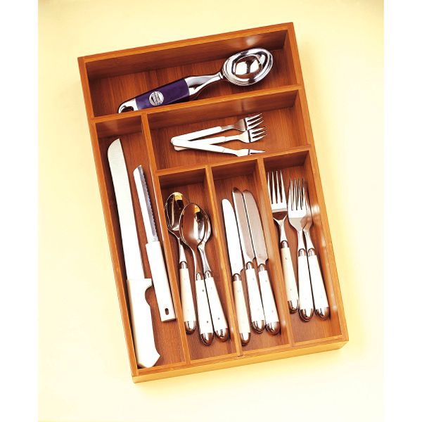 Lipper Wood Deep Flatware Organizer