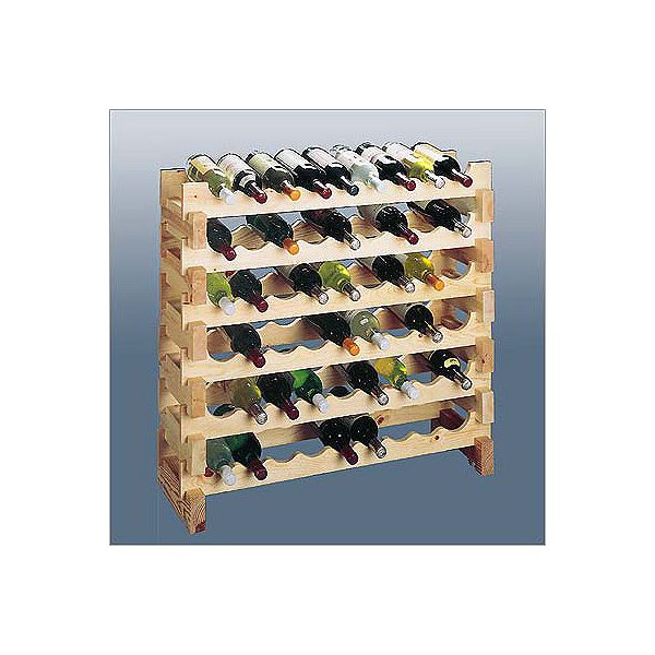 Wine Cellar Innovations Country Pine Scallop 18 Bottle Wine Rack