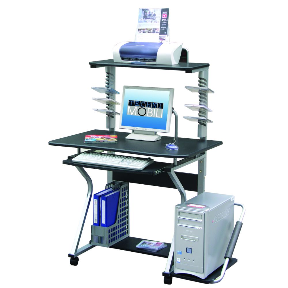 Techni Mobili Phoenix 43"W Mobile Computer Desk - Graphite at Kmart.com