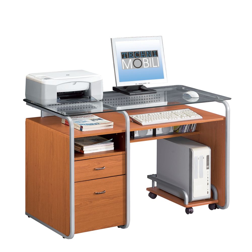 Techni Mobili Arcadia 48''W MDF Glass Top