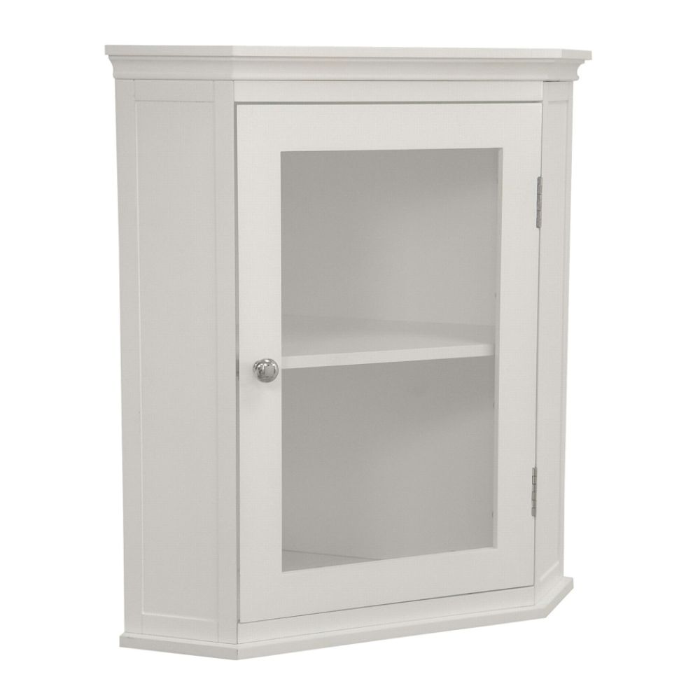 Bath Wall Cabinet on Elite Home Fashions Madison Avenue Bathroom Corner Wall Cabinet