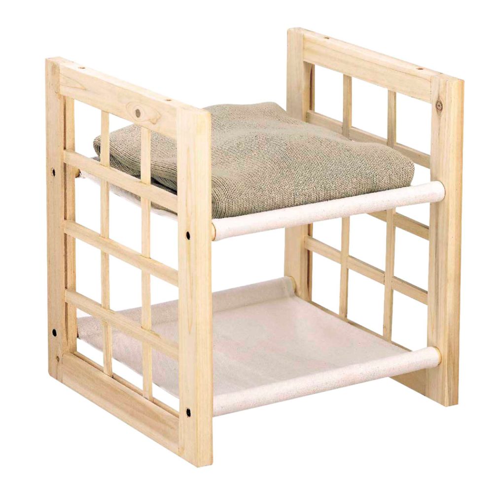 neu home wood frame storage rack