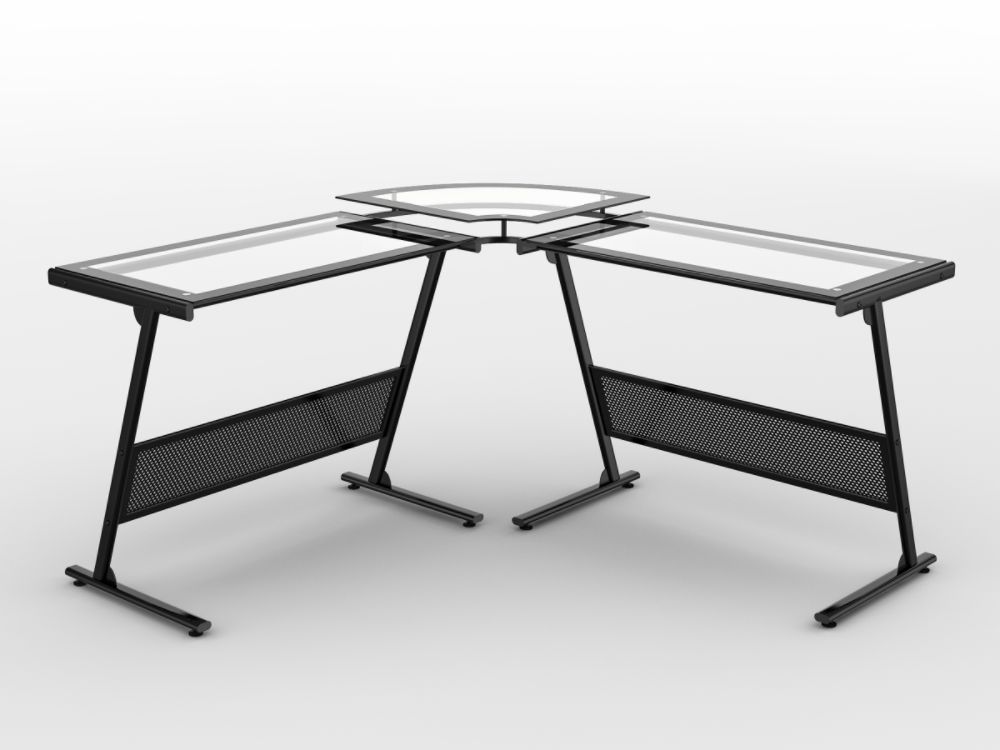 Z-line Delano Glass Top Corner Computer Desk - Black at Kmart.com