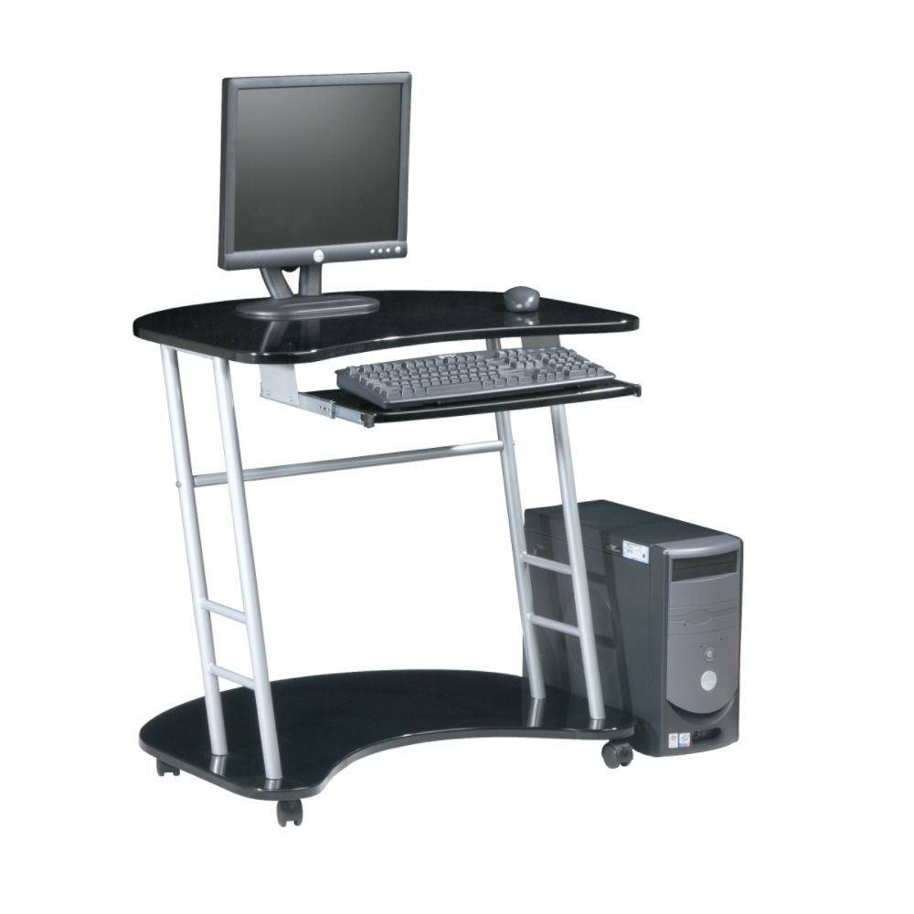 OSP Designs Kool Kolor Collection Kids Mobile Computer Desk  Black