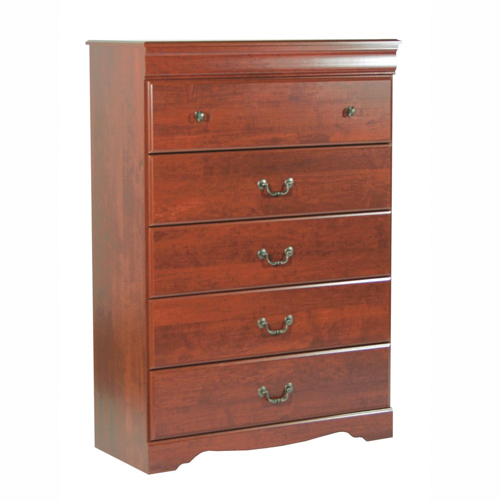 South Shore Vintage 50"H x 36"W x 17"D 5-Drawer Chest - Classic Cherry at Sears.com