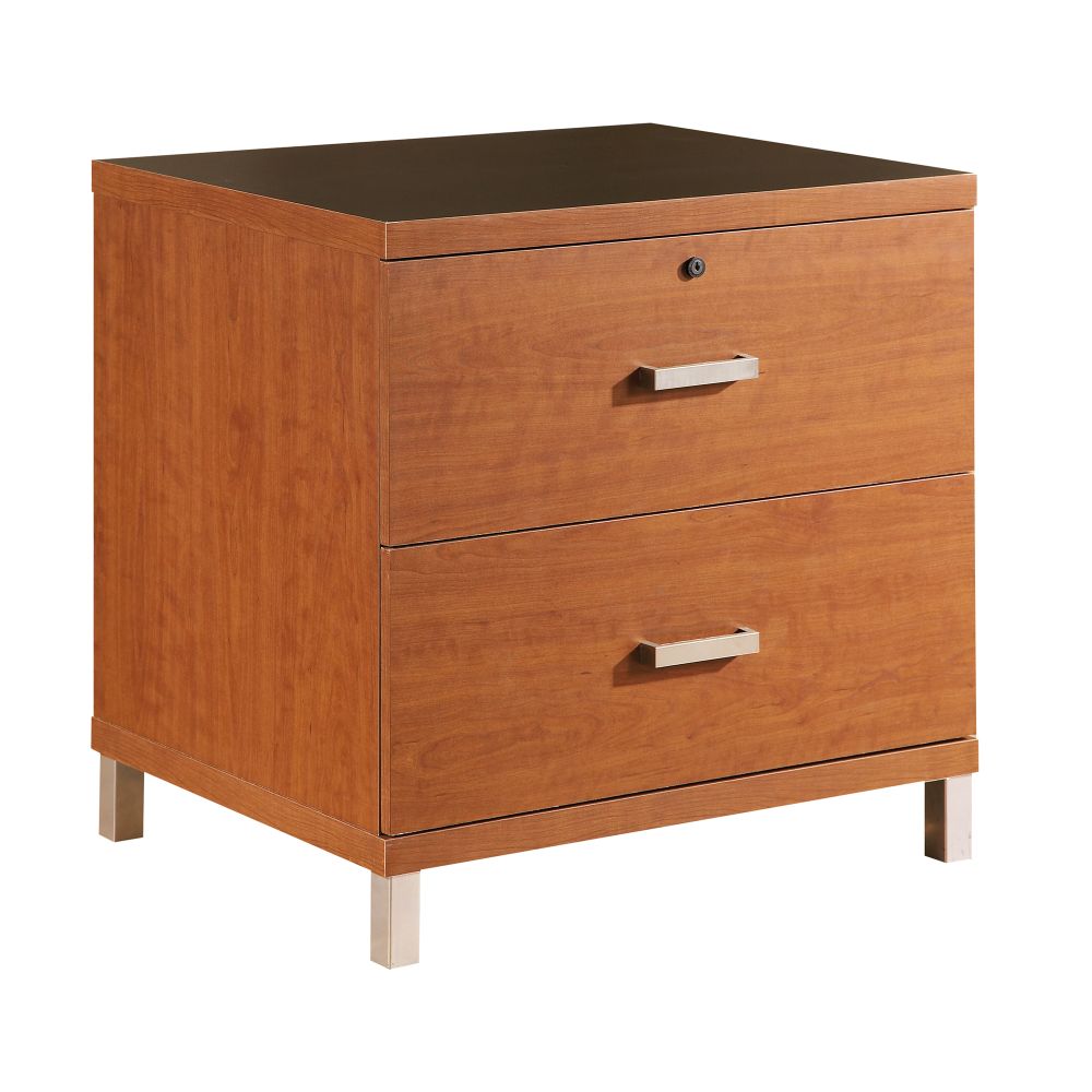 South Shore UWork Lateral File Cabinet Autumn Cherry