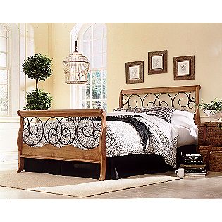 Fashion  Group Beds on Fashion Bed Group Dunhill Full Bed With Frame   Autumn Brown Honey Oak