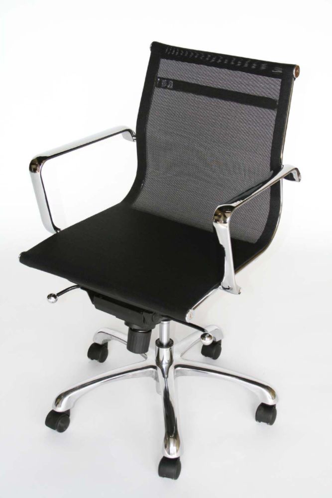 Baxton Studio Angel Mesh Adjustable Office Chair - Black at Kmart.com