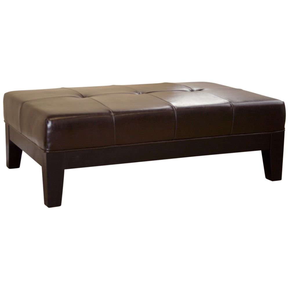 Baxton Studio Easter 16.5"H x 47.6"W x 30.3"D Leather Storage Bench -