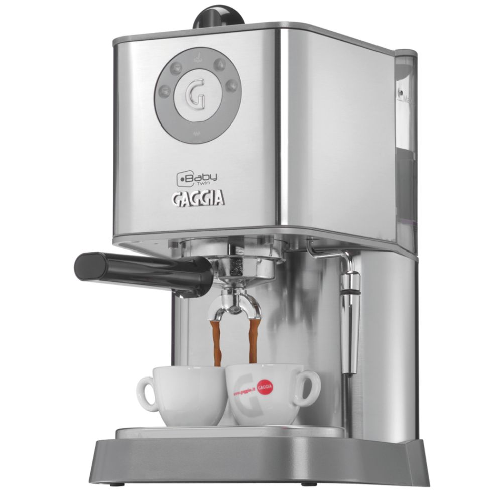 Gaggia Baby Twin Semi-Automatic Espresso Machine - Stainless Steel
