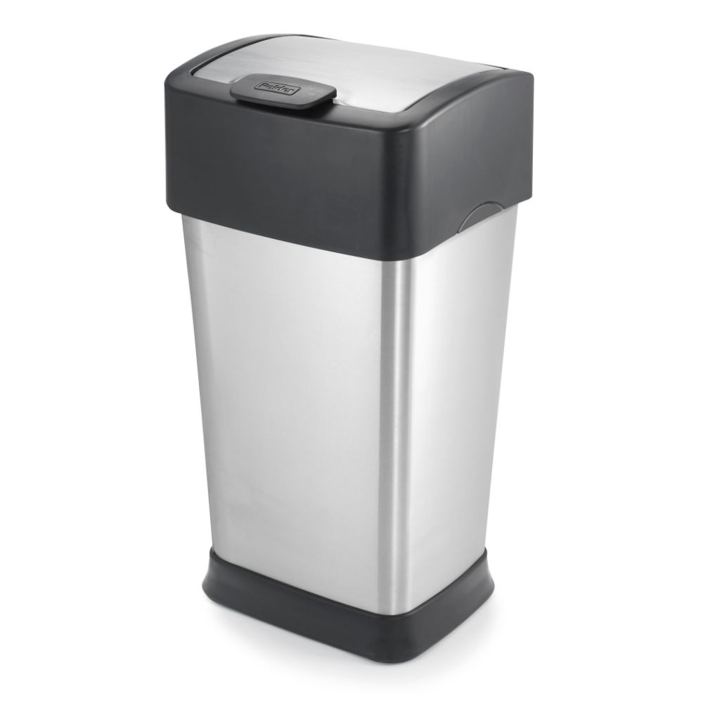 10.5 Gal Sq Trash Can BLK