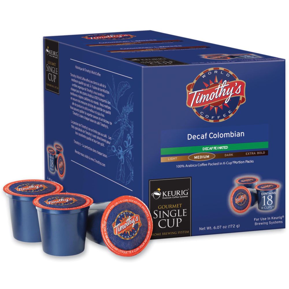 Keurig Columbian Decaffeinated Coffee Single Serving K - Cup - 108 count