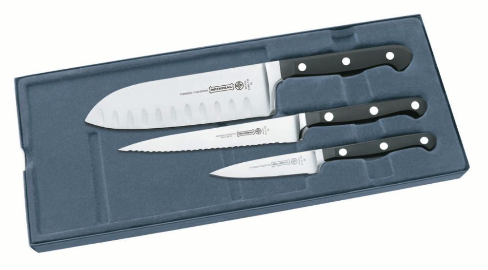 Mundial 5100 Series Black Fully Forged Cutlery 3 Piece Starter Set at Sears.com