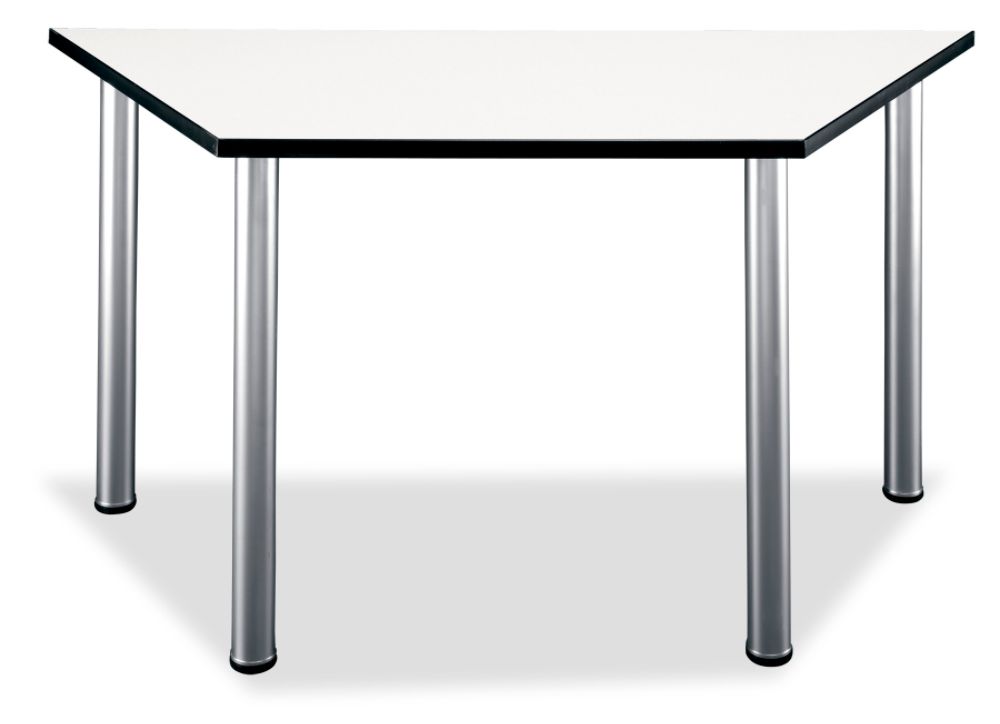 Bush Aspen 28"H x 56-3/4"W x 24-1/2"D Trapezoid Table - White at Sears.com