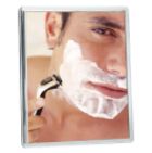 Z' Fogless Mirror w/Suction Cups