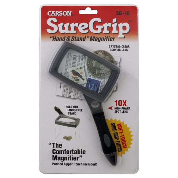 Carson Magnifier, SureGrip, Hand & Stand, 1 magnifier at Kmart.com