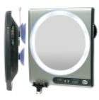 Z' Fogless Surround Light Shower Mirror